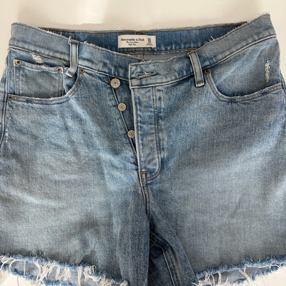 Abercrombie & Fitch Light Blue Denim Shorts